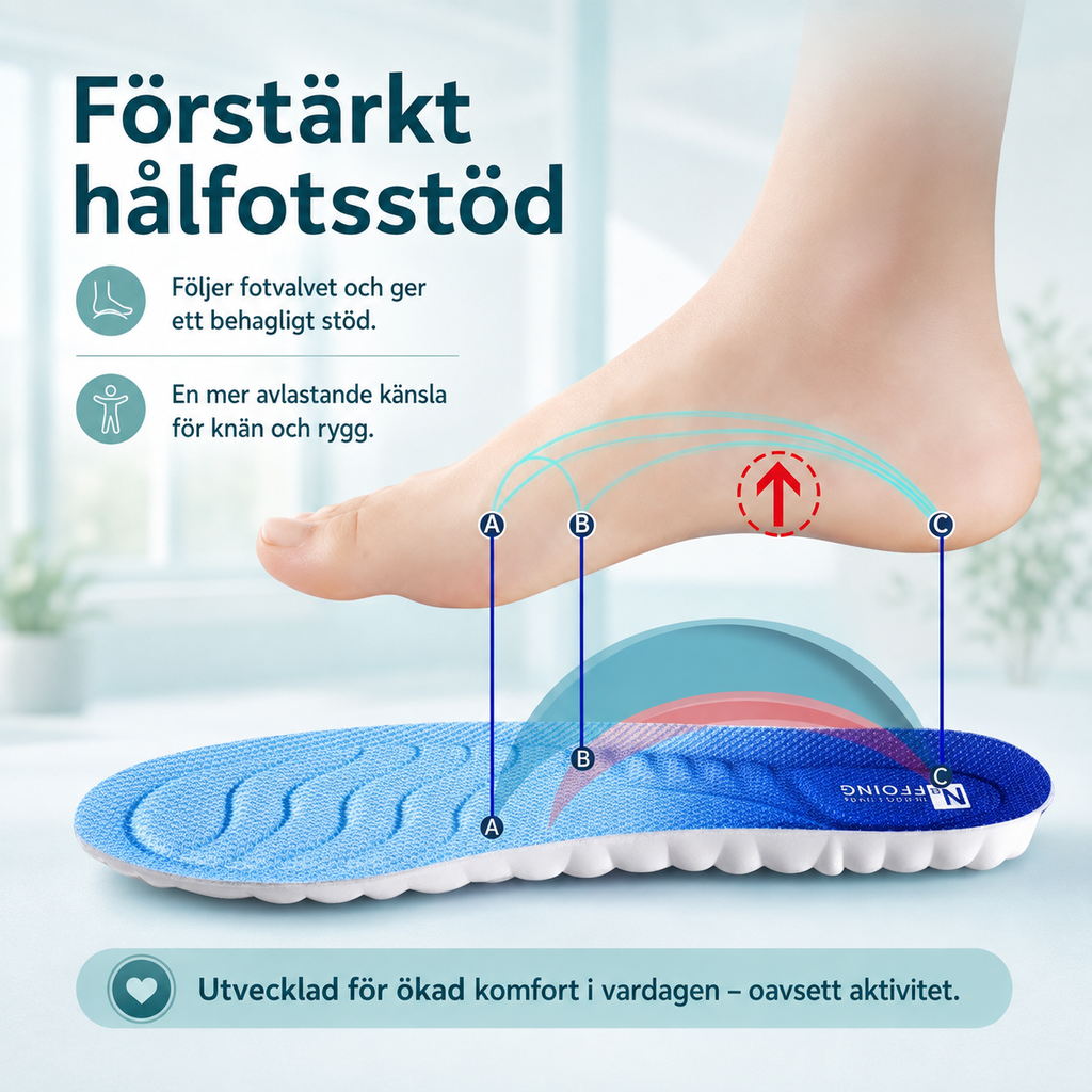 Ortopediska Stödsulor – Avlastning för Knä & Rygg